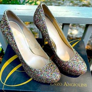 Enzo Angiolini EASMILES GLDM/GLD YSY high platform heel Shoes - 7M